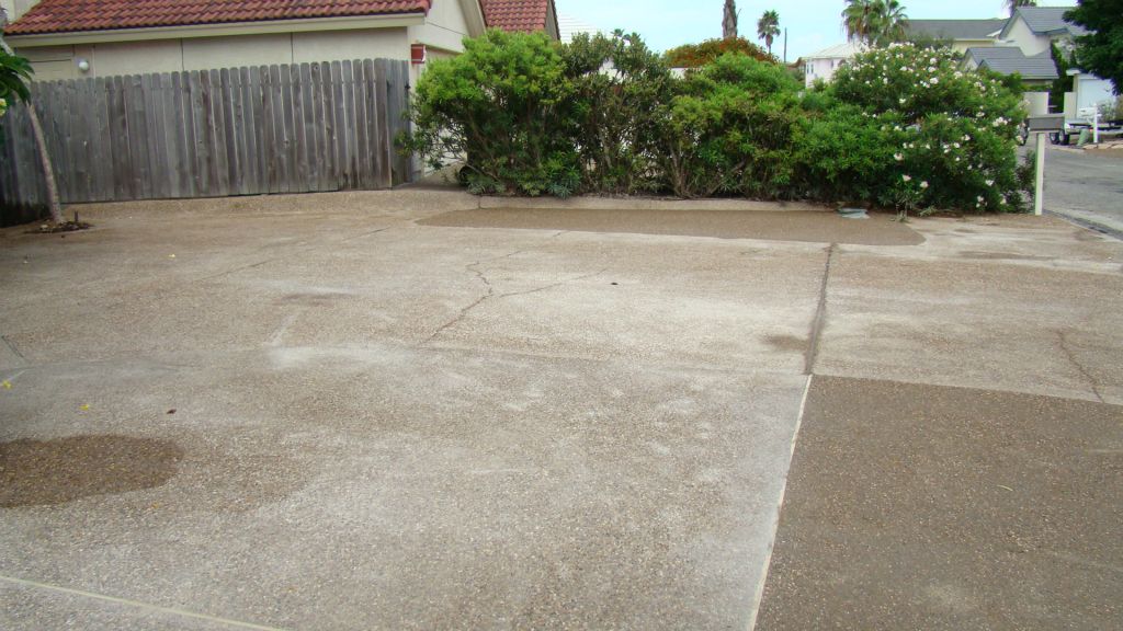 COMPLETED CONCRETE DRIVE